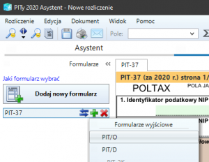 obok formularza